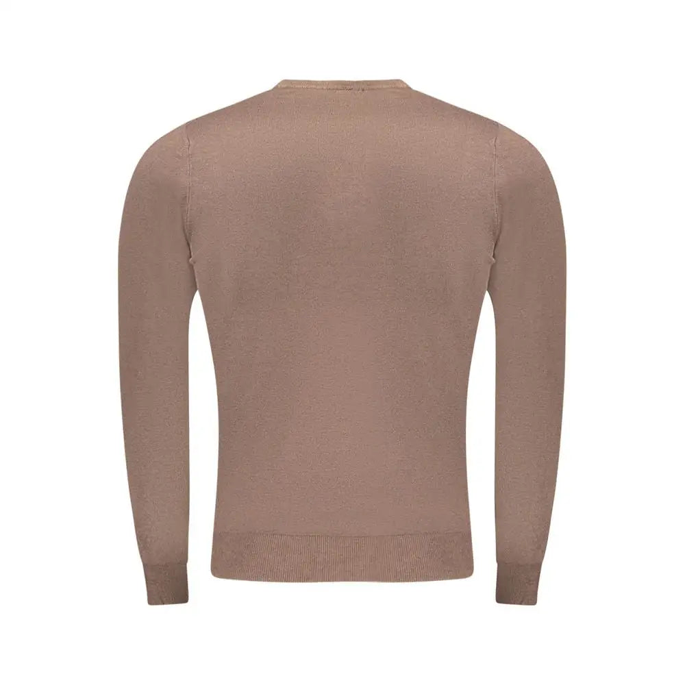 Cavalli Class Brown Viscose Men Sweater