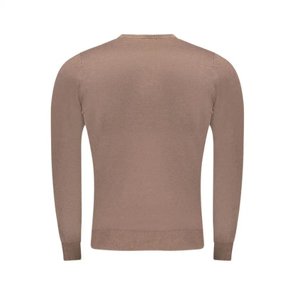 Cavalli Class Brown Viscose Men Sweater