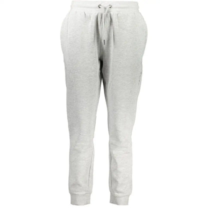 Cavalli Class Grigio polyester women’s light gray heathered sweatpants with drawstring and cuffs
