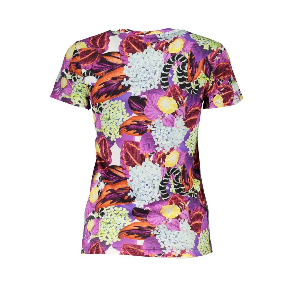 Cavalli Class Purple Cotton Tops & T-Shirt - XS - T-shirts