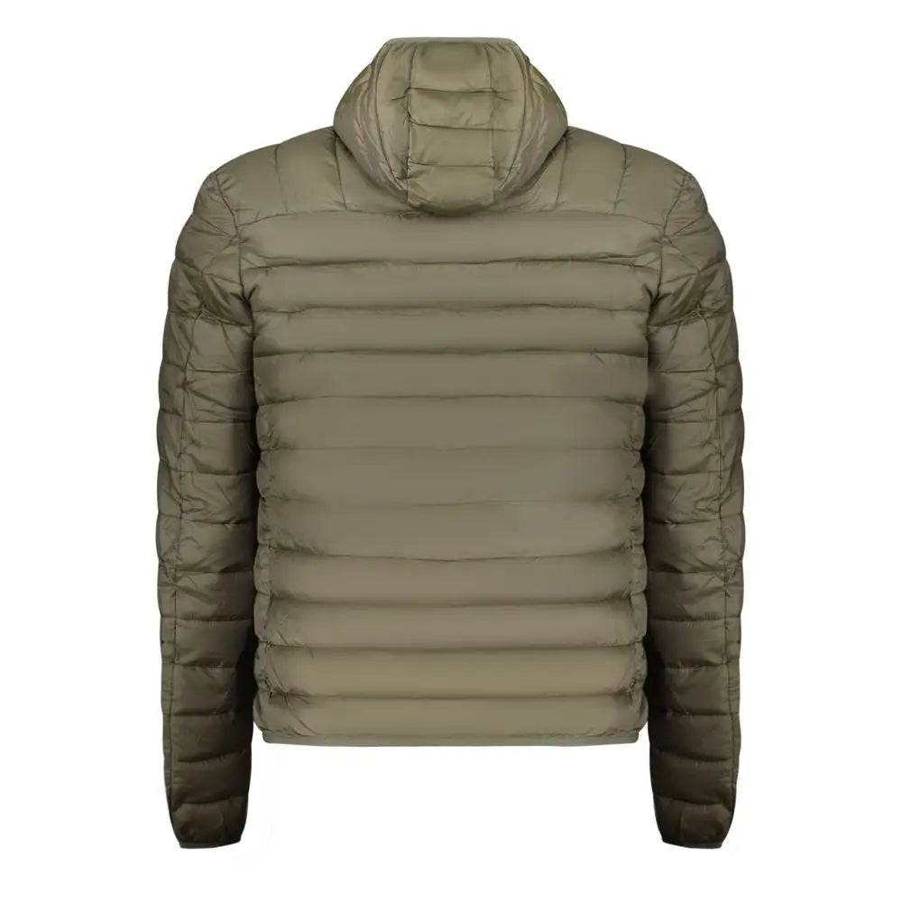 Cavalli class verde polyester mænds jakke i olivengrøn puffer-stil