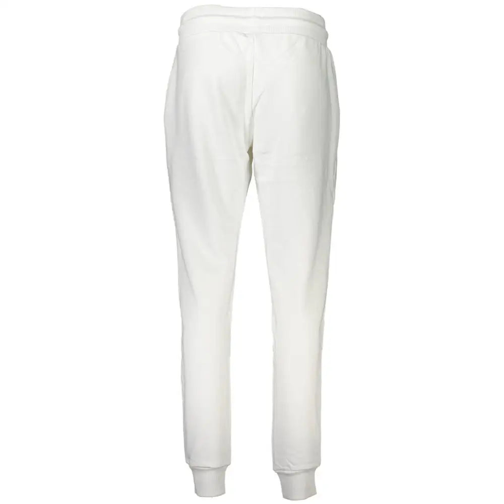 Cavalli Class White Cotton Pant - S - Bukser
