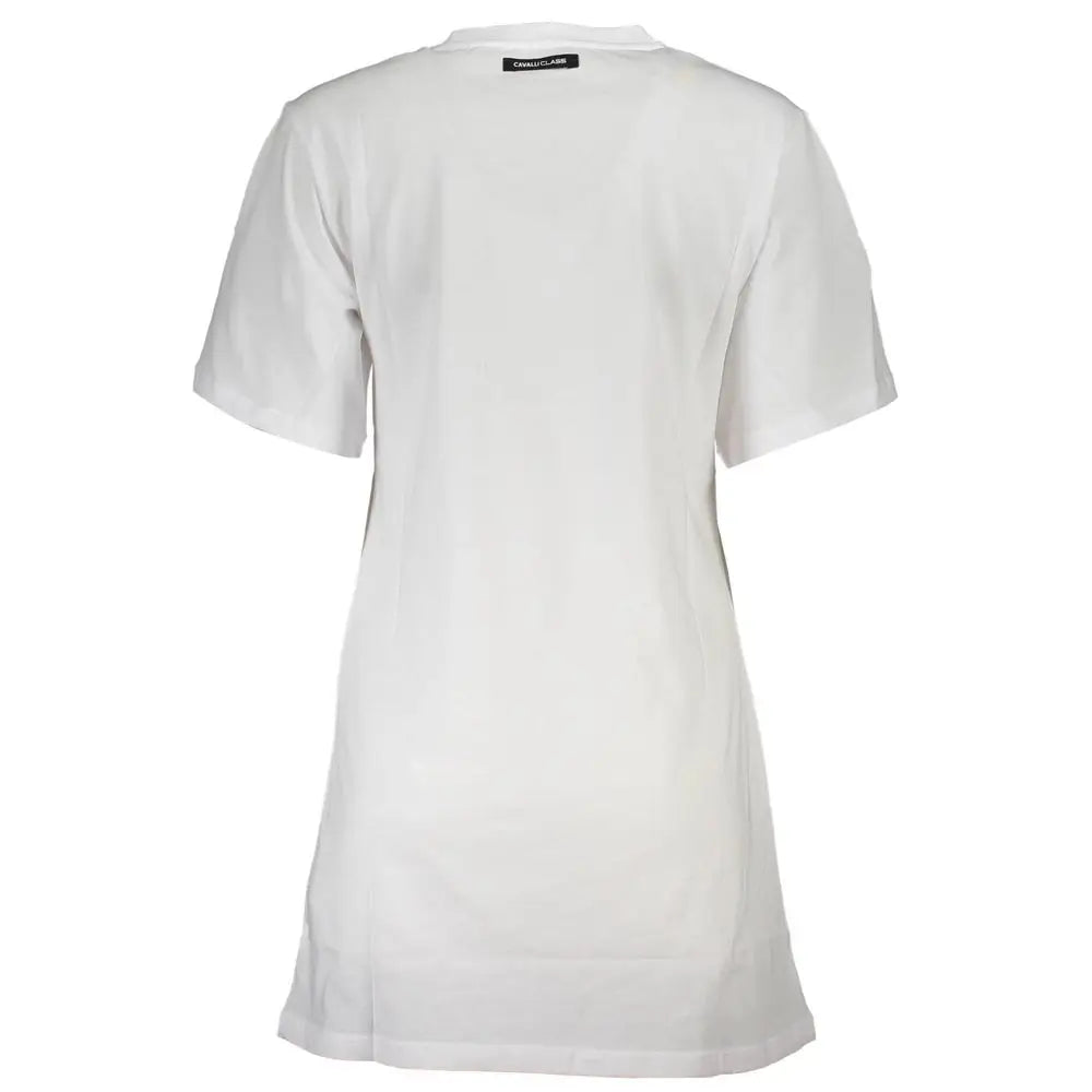 Cavalli Class White Cotton Women Top - T-shirts