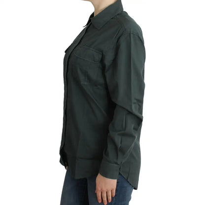 Cavalli Gray button down shirt