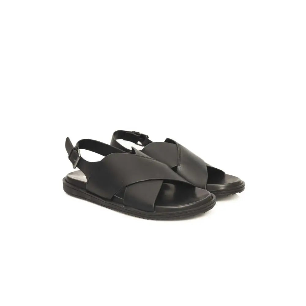 Cerruti 1881 Black Cowhide Sandal