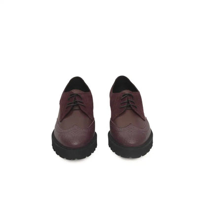 Cerruti 1881 Burgundy Cowhide Women Loafer