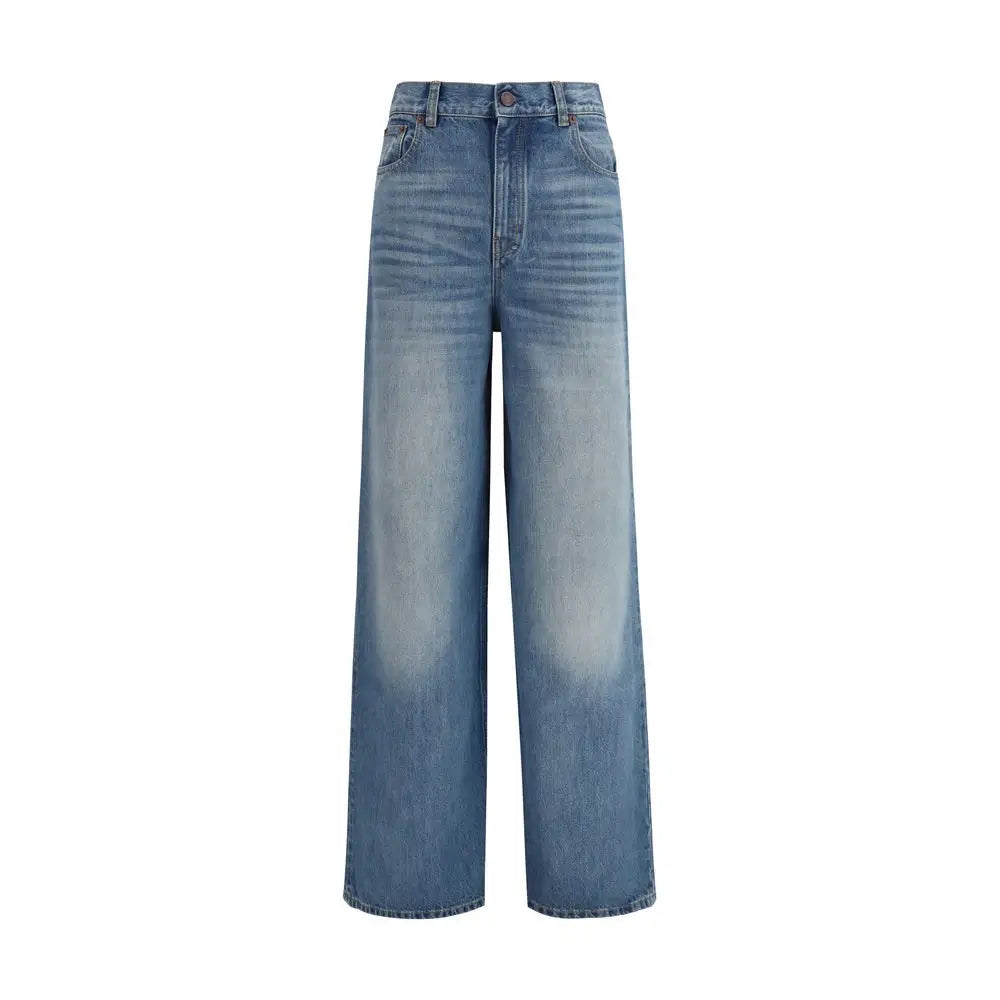 Høj kvalitet Chloé Blue Cotton Jeans i falmet blå denim