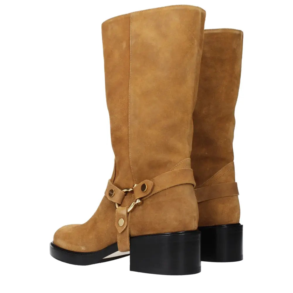Chloé Brown Leather Ankle Boots - Ankelstøvler