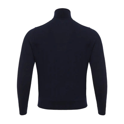 Colombo Blue Cashmere Turtleneck