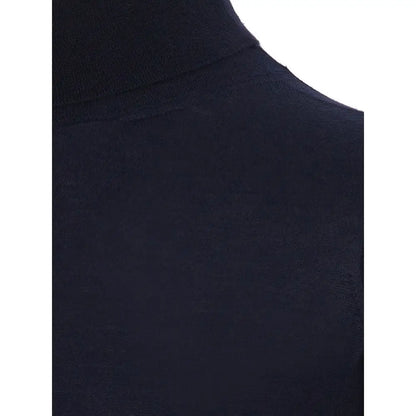 Colombo Blue Cashmere Turtleneck