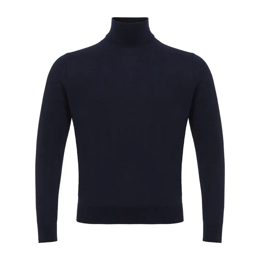 Colombo Blue Cashmere Turtleneck