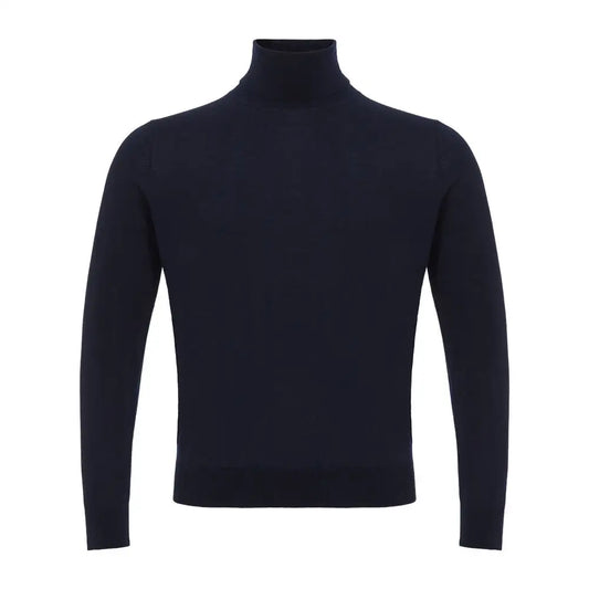 Colombo Blue Cashmere Turtleneck