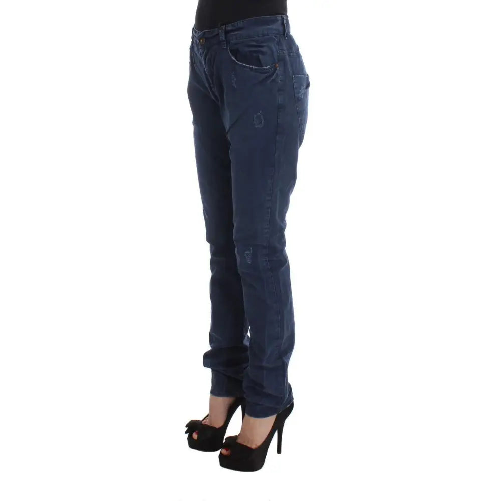 Costume National Blue Cotton Blend Denim Jeans