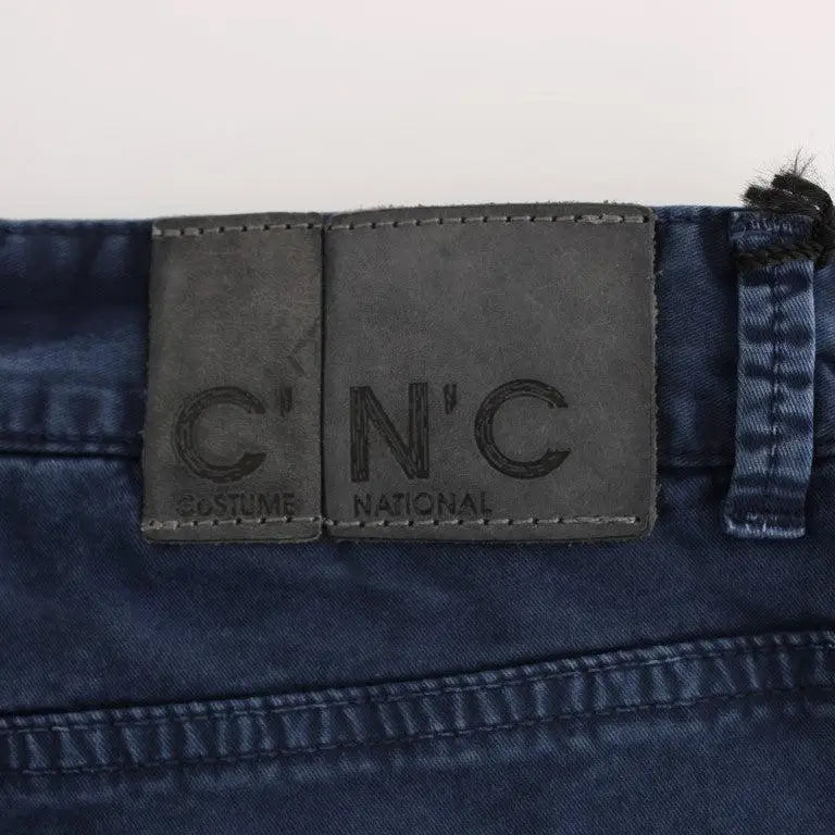 Costume National Blue Cotton Blend Denim Jeans