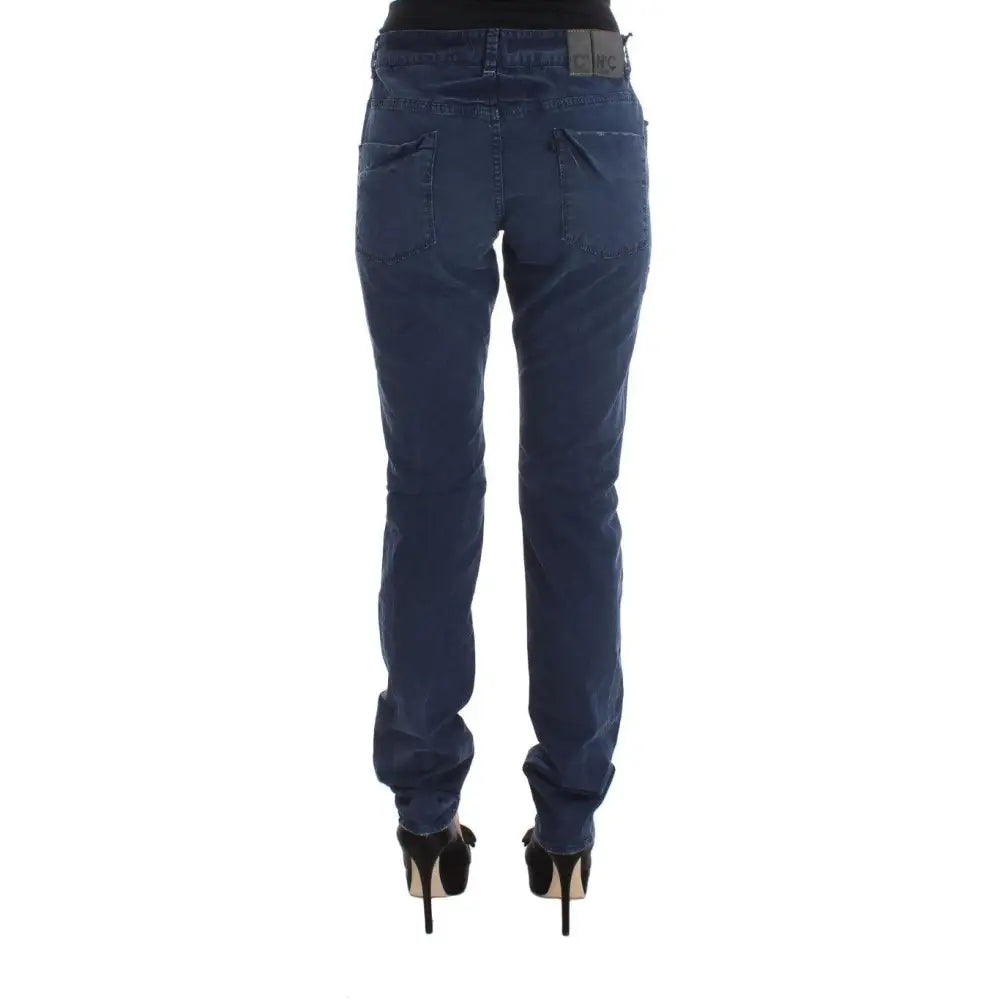 Costume National Blue Cotton Blend Denim Jeans