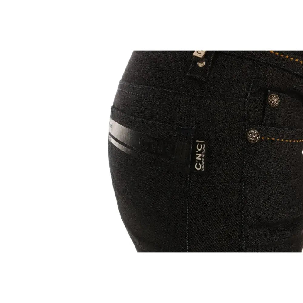 Costume National Blue Cotton Stretch Slim Fit Jeans