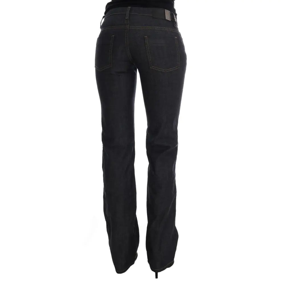 Costume National Dark Blue Cotton Classic Fit Jeans