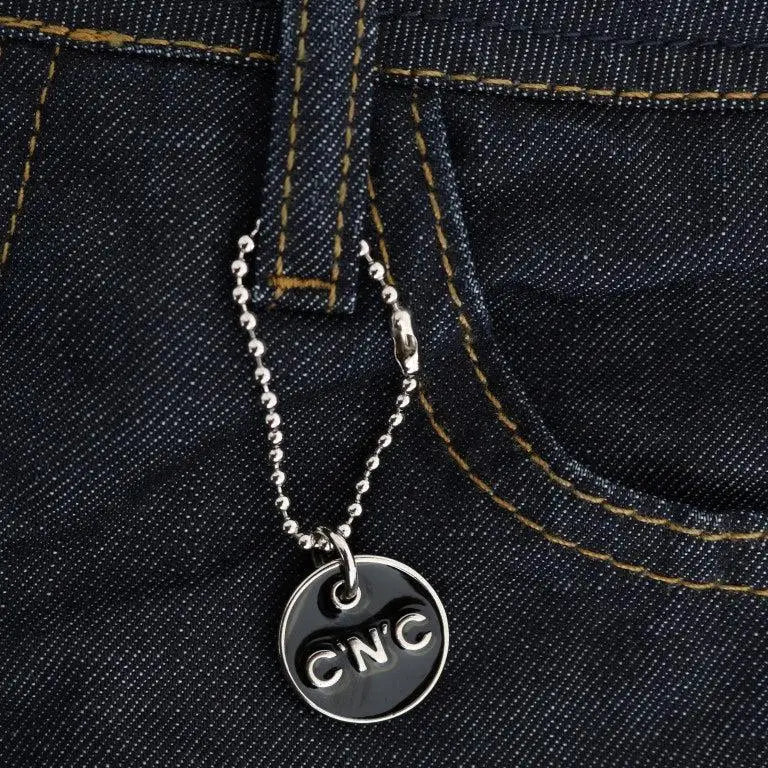 Costume National Dark Blue Cotton Classic Fit Jeans