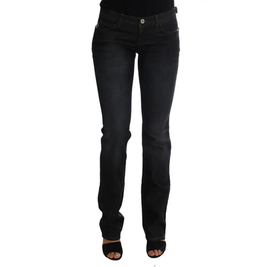 Costume National Dark Blue Cotton Slim Fit Jeans