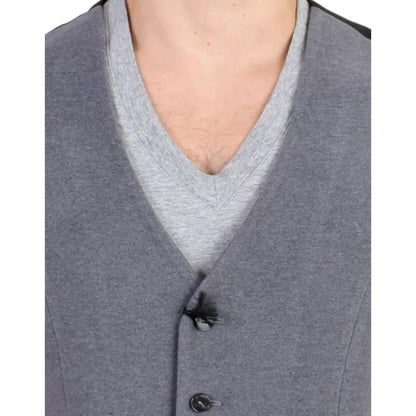 Costume National Gray cotton blend casual vest