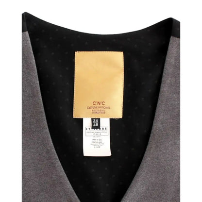 Costume National Gray cotton blend casual vest