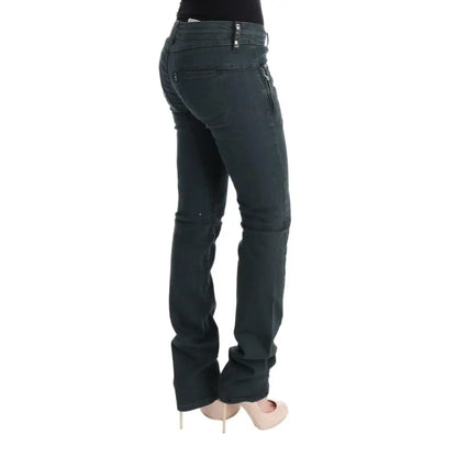 Costume National Gray Cotton Superslim Denim Jeans