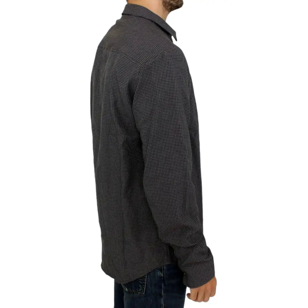 Costume National Gray linen casual shirt
