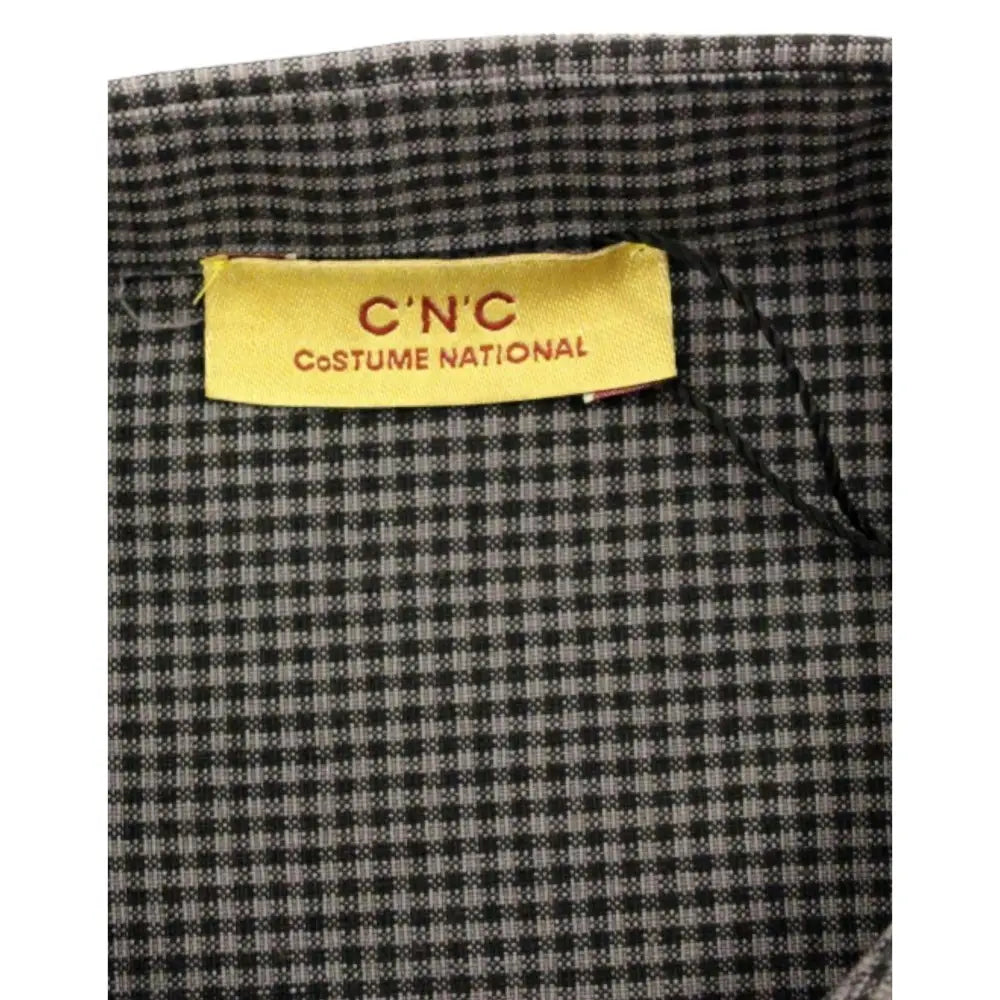 Costume National Gray linen casual shirt