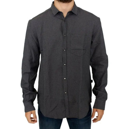 Costume National Gray linen casual shirt