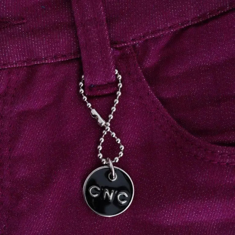 Costume National Purple Cotton Stretch Slim Denim Jeans