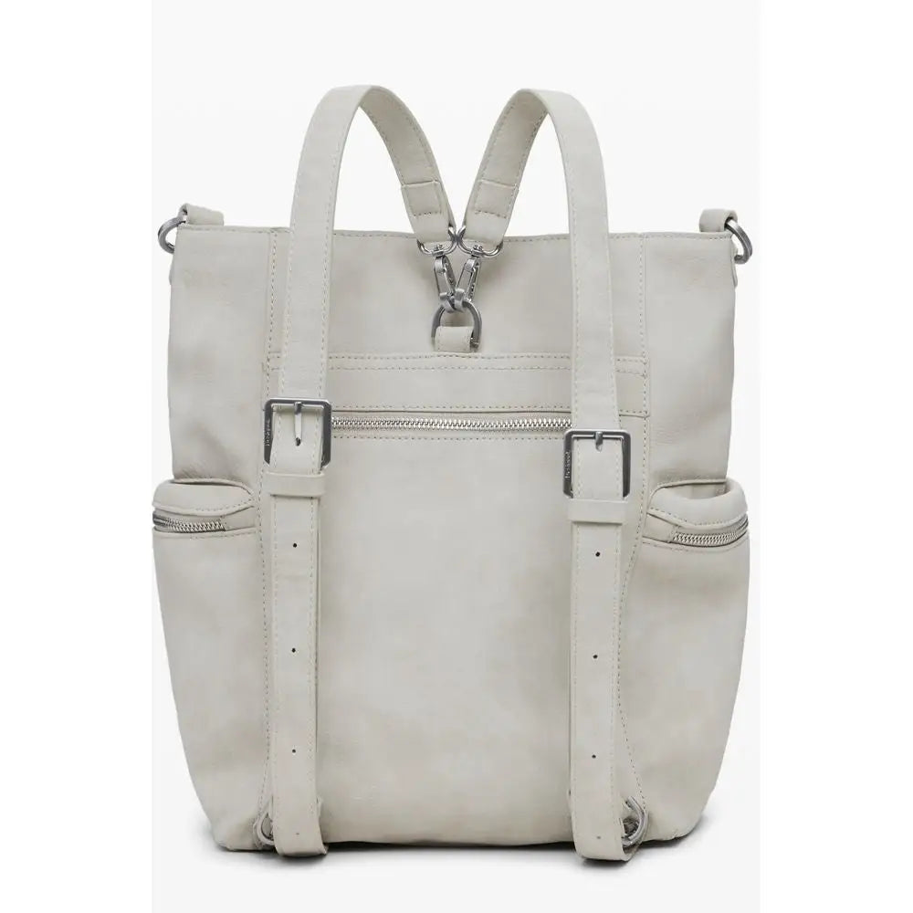 Desiguals beige polyethylene rygsæk i off-white læder