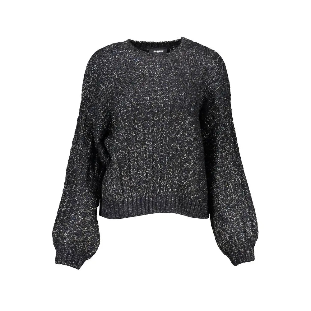 Sort sorte sweater fra Desigual, 100% originale brands i outlet mærkevarer