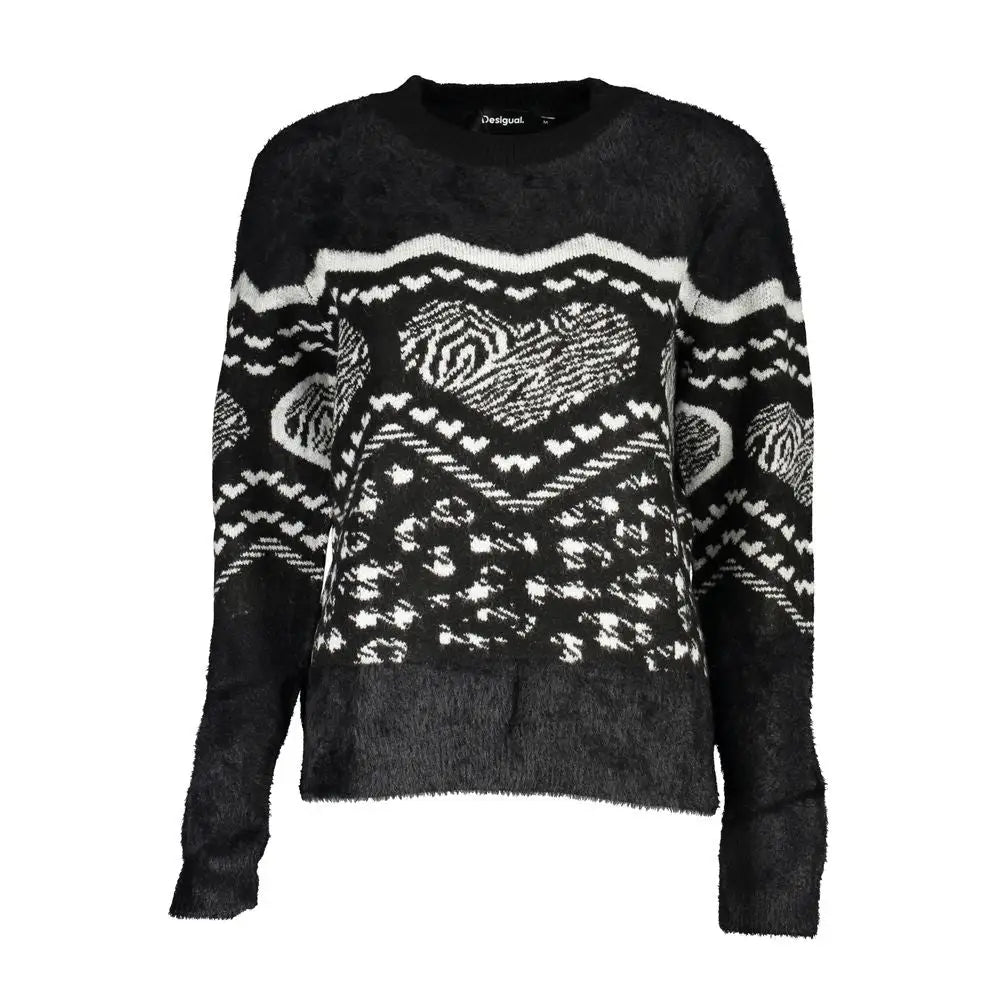 Desigual Black Polyester Sweater - Sweaters