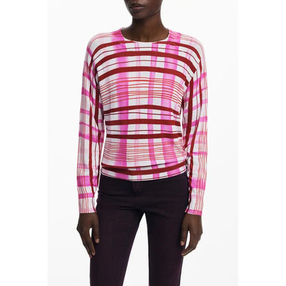 Desigual Pink Viscose Women Sweater - Sweaters