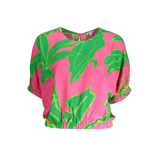 Desigual Pink Viscose Women Top - S - Bluser