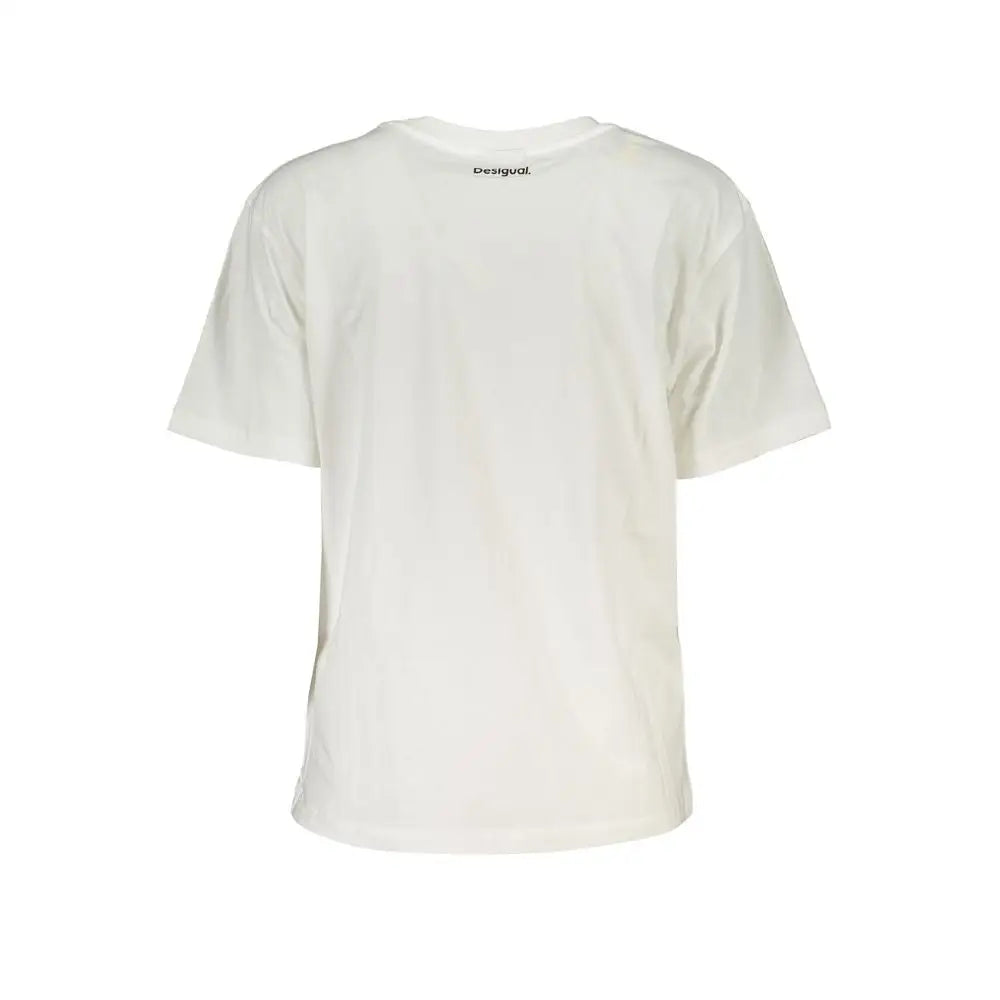 Desigual White Cotton Tops & T-Shirt - XS - T-shirts