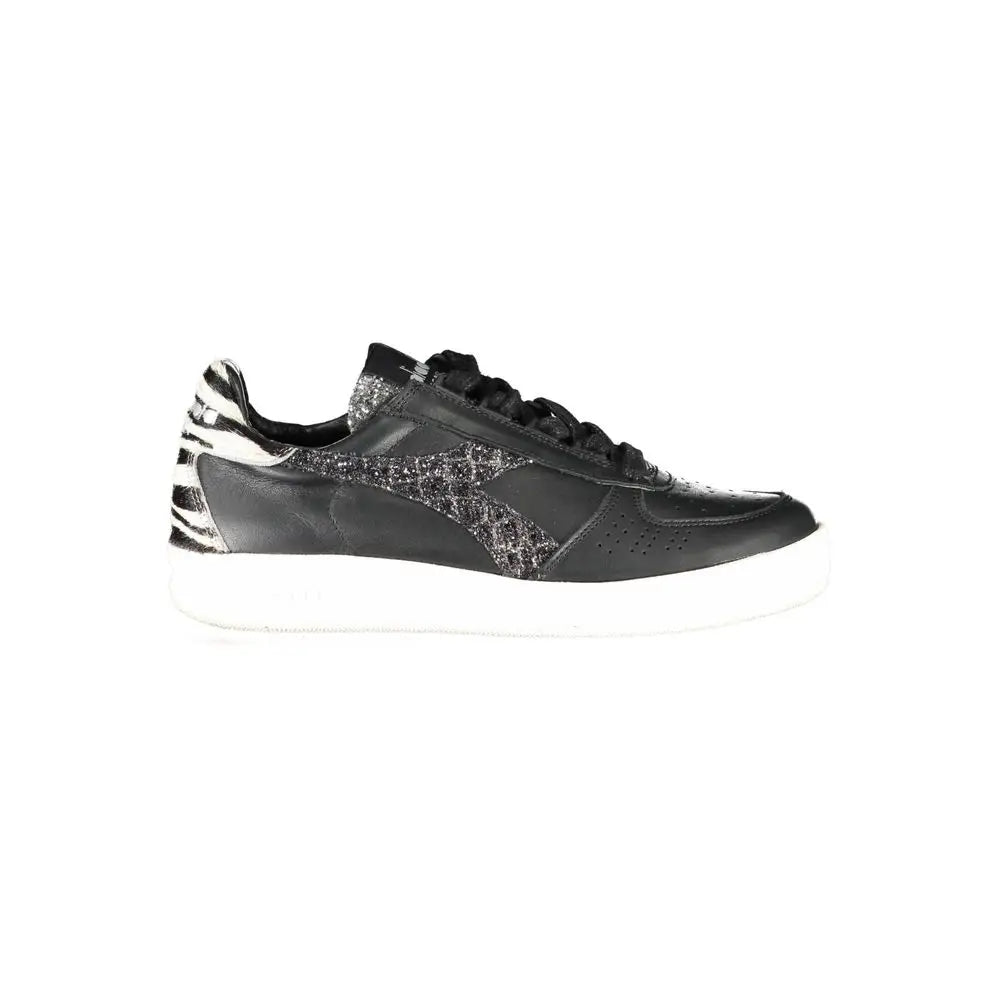 Diadora Black Leather Womens Sneakers - Sneakers