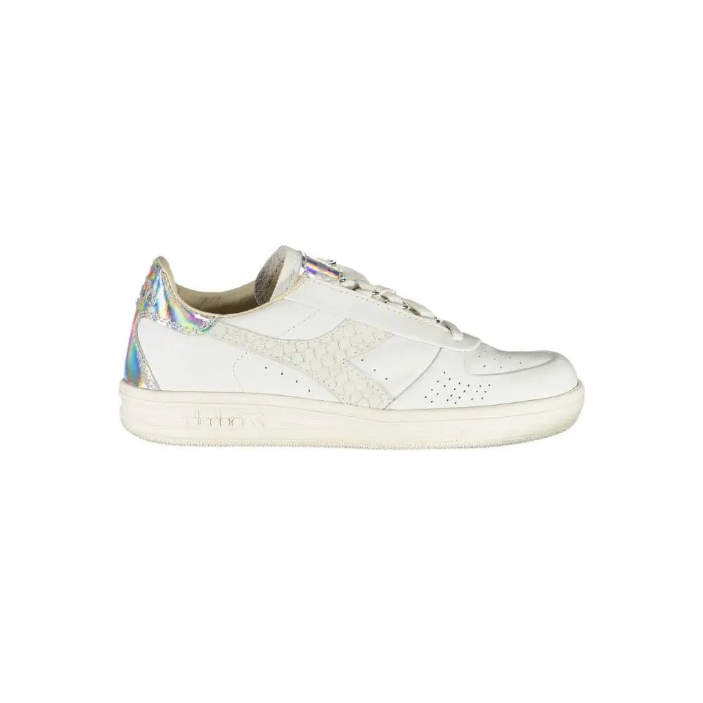 Diadora White Fabric Sneakers - Sneakers