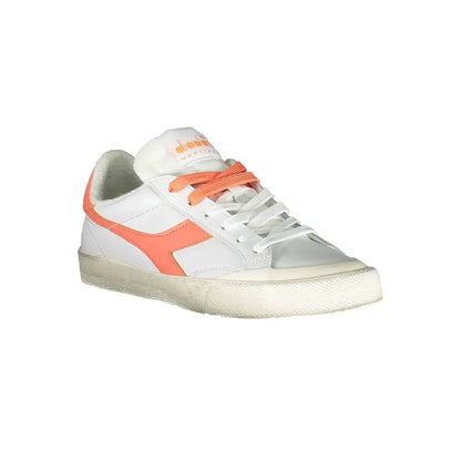 Diadora White Leather Women Sneakers - Sneakers