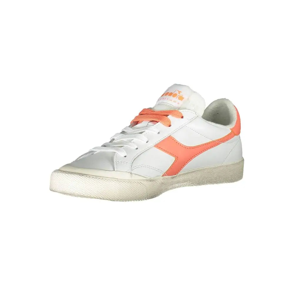 Diadora White Leather Women Sneakers - Sneakers