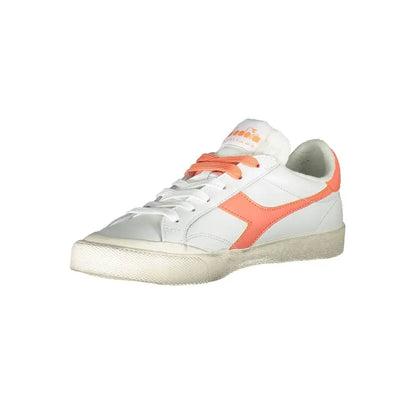 Diadora White Leather Women Sneakers - Sneakers