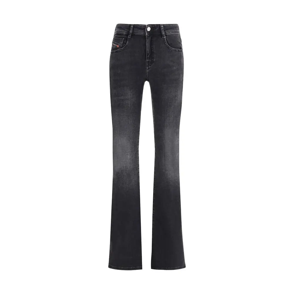Diesel Black Cotton Bootcut Jeans - Jeans