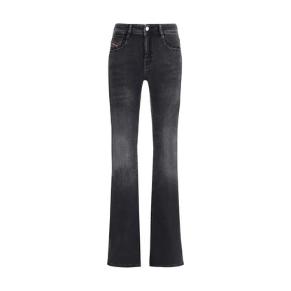 Diesel Black Cotton Bootcut Jeans - Jeans
