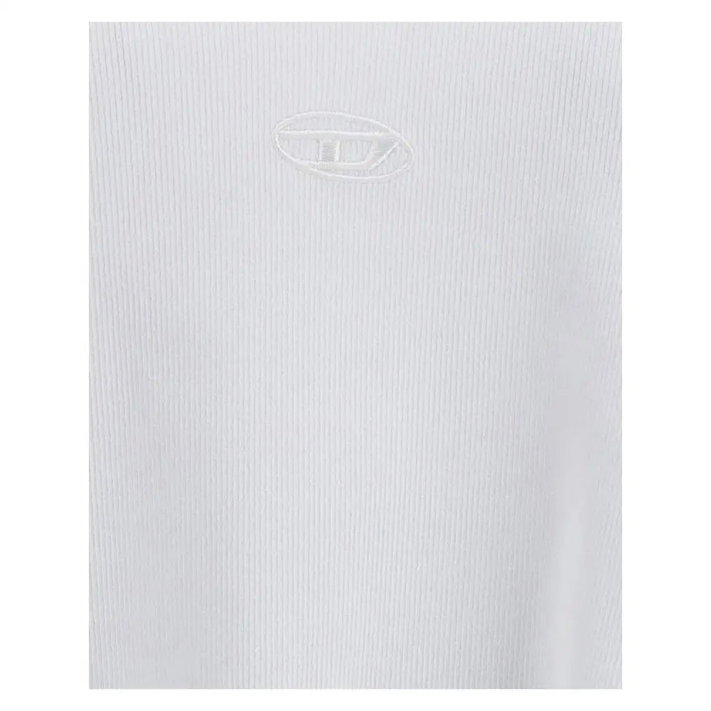 Diesel White Cotton Top - T-shirts