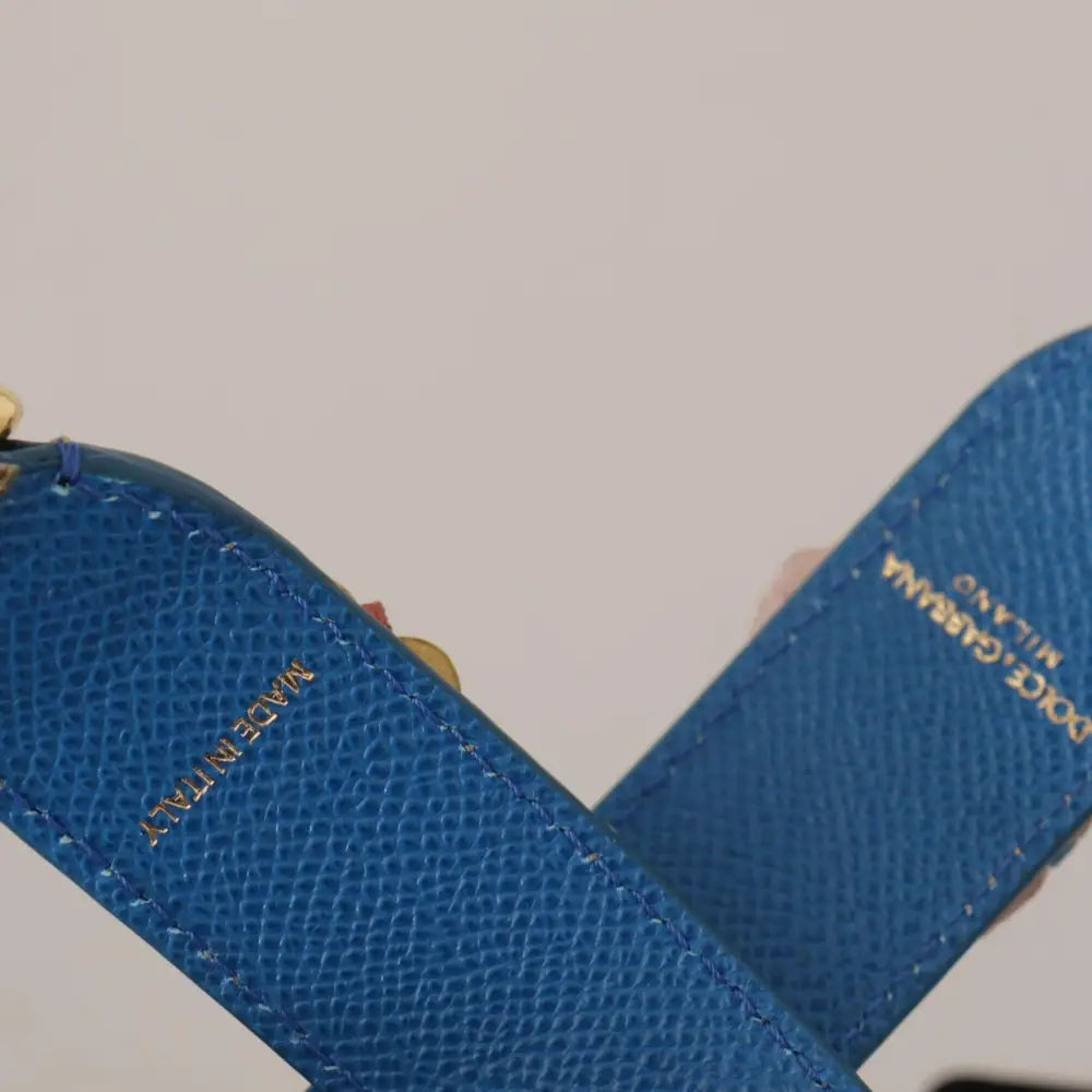 Dolce & Gabbana Beige Python Læder Floral Studded Skulder Strap