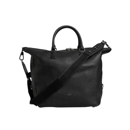 Dolce & Gabbana Black Calfskin Leather Hand Shoulder Duffle Bag