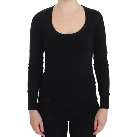 Dolce & Gabbana Black Cashmere Crewneck Sweater Pullover