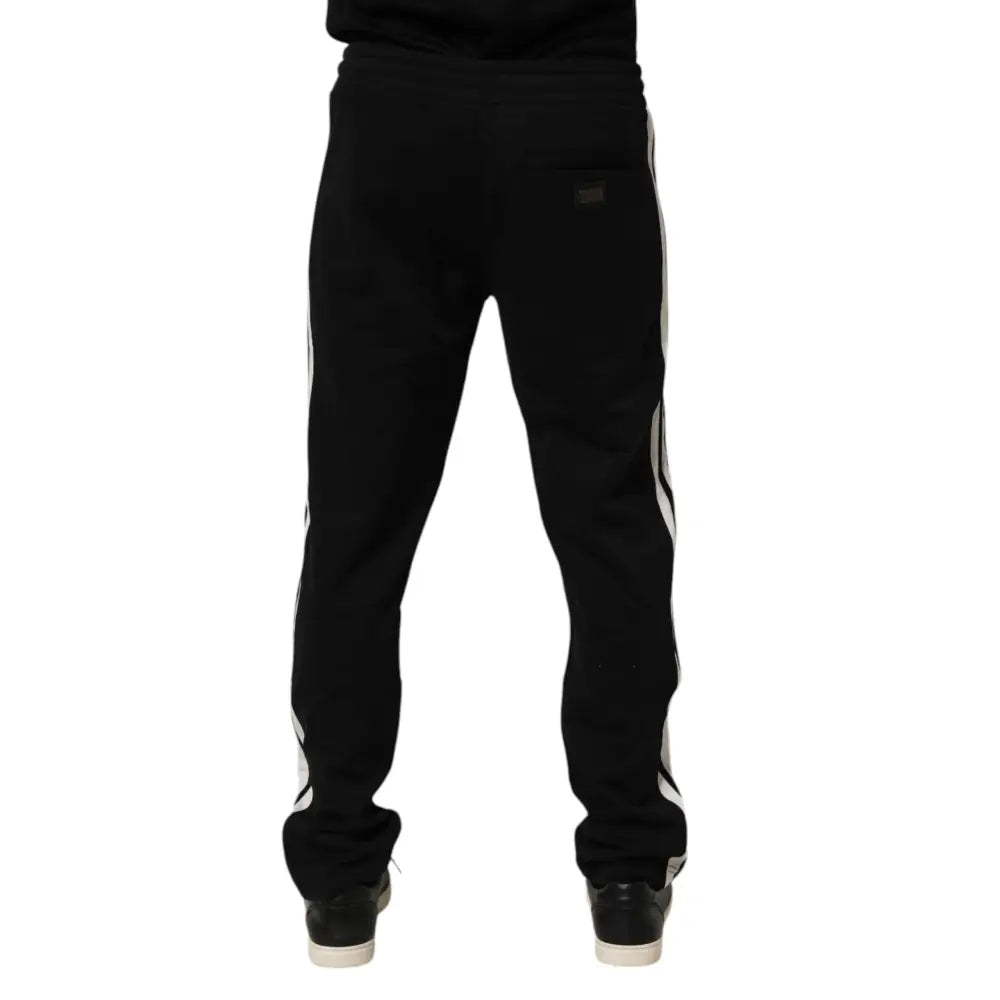 Dolce & Gabbana Black Cotton Jogger Sweatpants Trouser Pants