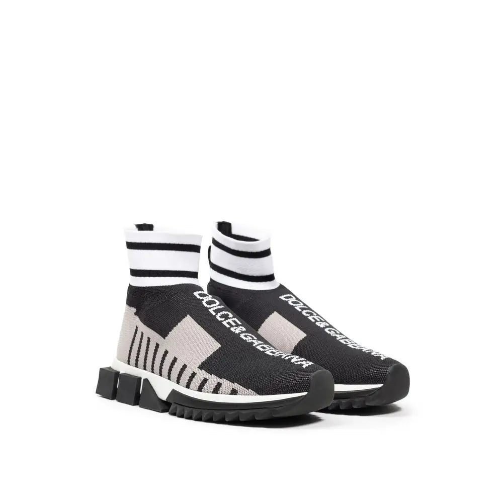 Dolce & Gabbana Black Fabric Sneakers