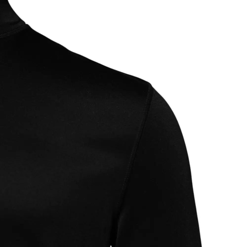 Dolce & Gabbana Black Polyester Turtleneck Pullover Sweater